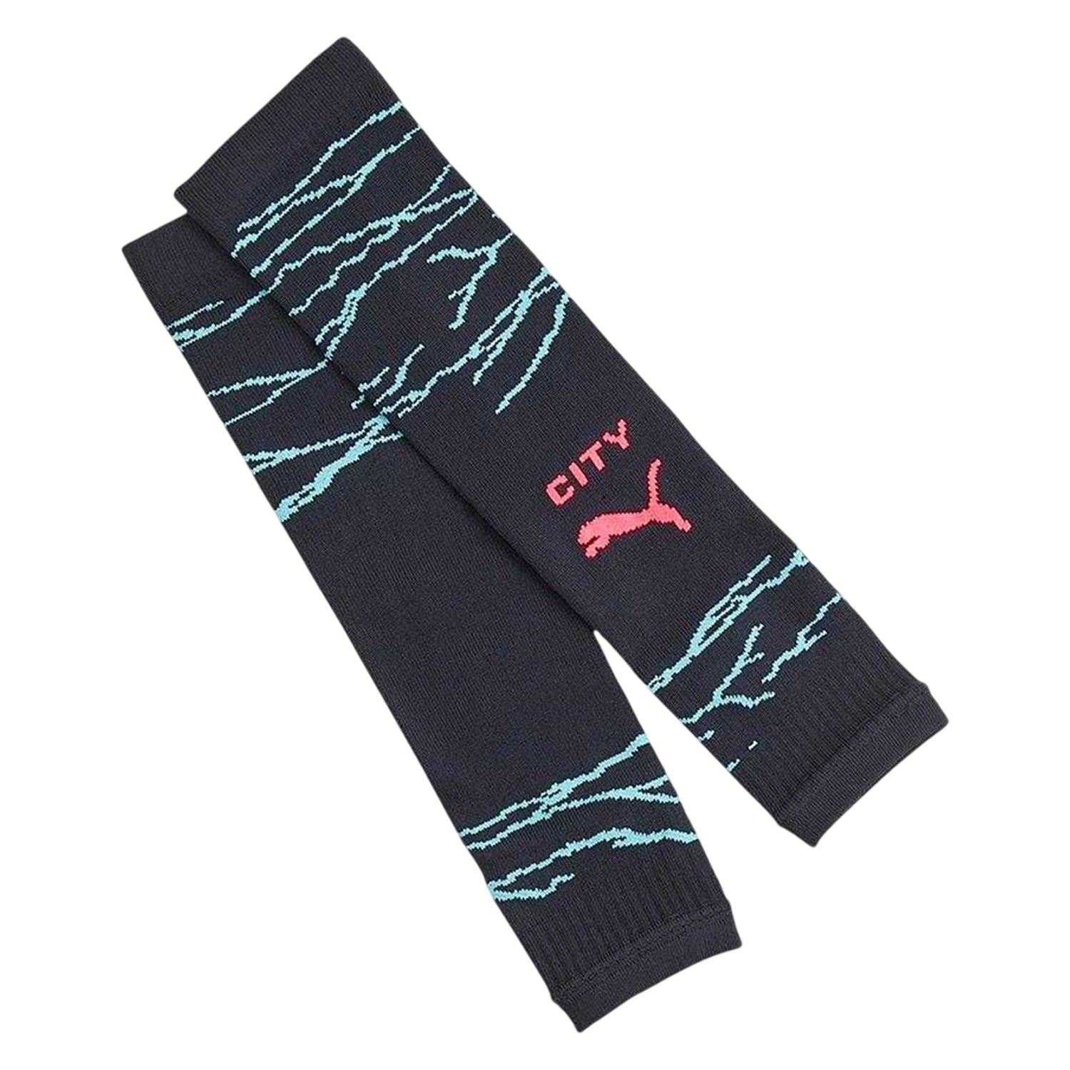 Navy - Side - Puma Unisex Adult Manchester City FC Crew Socks