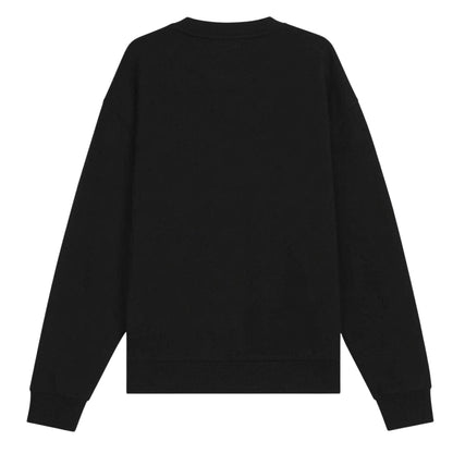 Black - Back - Hugo Mens Logo Drop Shoulder Regular Sweatshirt