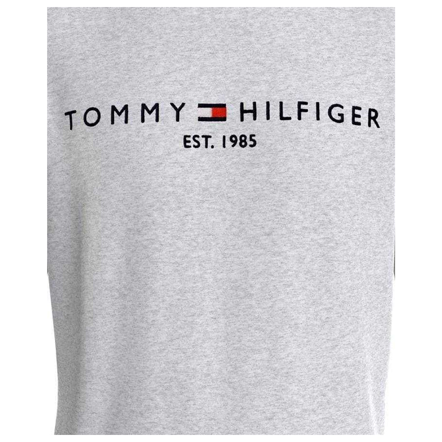 Grey - Side - Tommy Hilfiger Mens Established Crew Neck Regular Sweatshirt
