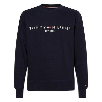 Sky Blue - Front - Tommy Hilfiger Mens Established Crew Neck Regular Sweatshirt
