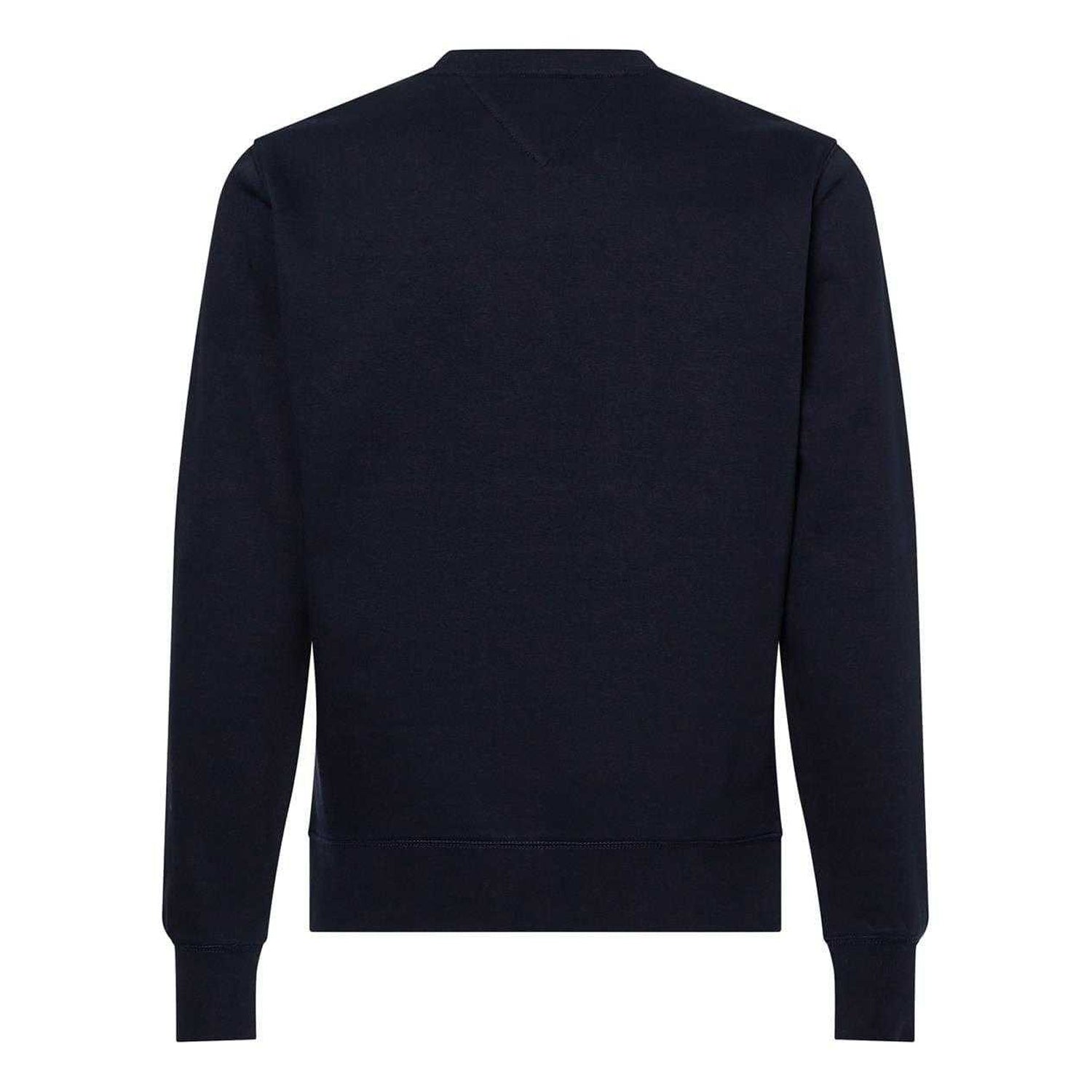 Sky Blue - Back - Tommy Hilfiger Mens Established Crew Neck Regular Sweatshirt