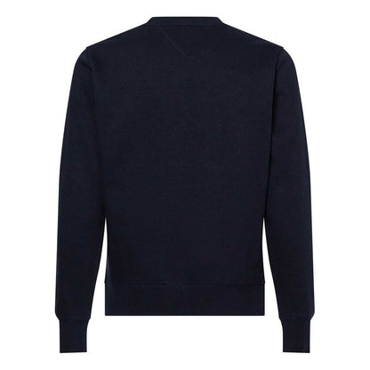 Sky Blue - Back - Tommy Hilfiger Mens Established Crew Neck Regular Sweatshirt
