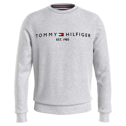 Grey - Front - Tommy Hilfiger Mens Established Crew Neck Regular Sweatshirt