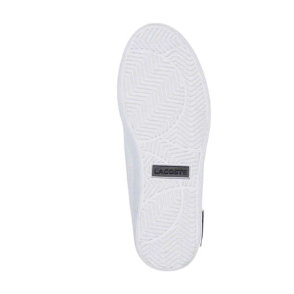 White - Back - Lacoste Womens-Ladies Lineset Leather Flat Trainers