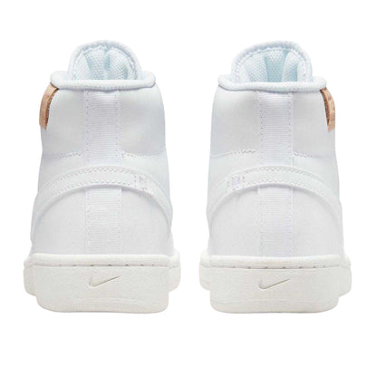 White - Back - Nike Womens-Ladies Court Royale 2 Mid Cut Trainers