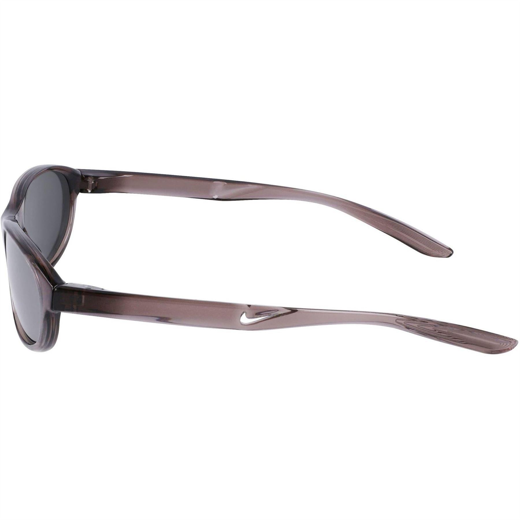 Silver - Side - Nike Unisex Adult Retro Oval Everyday Sunglasses