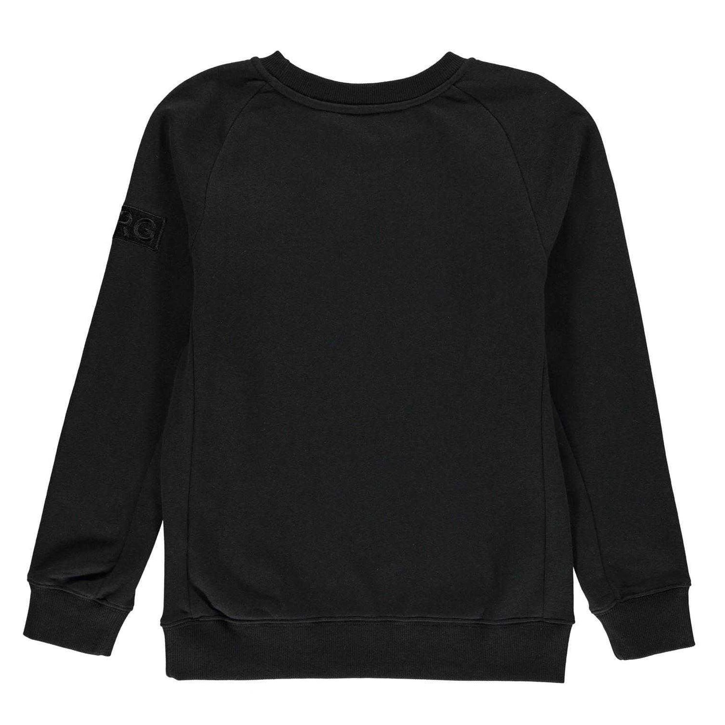 Black - Back - Bjorn Childrens-Kids Crew Neck Sweatshirt