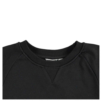 Black - Side - Bjorn Childrens-Kids Crew Neck Sweatshirt