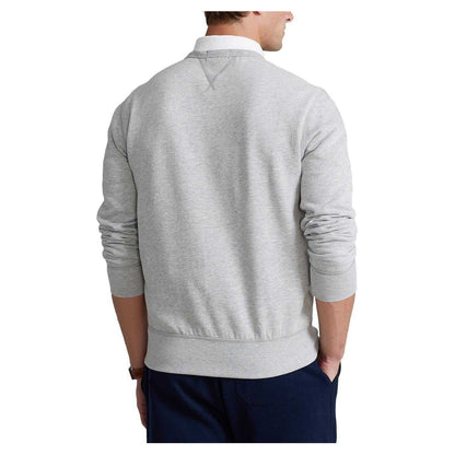 Grey - Back - Ralph Lauren Mens Embroidered Logo Crew Neck Sweatshirt