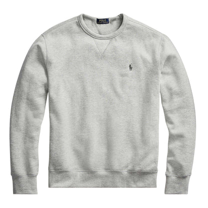 Grey - Front - Ralph Lauren Mens Embroidered Logo Crew Neck Sweatshirt