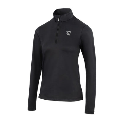 Black - Side - Requisite Womens-Ladies Logo Base Layer Top