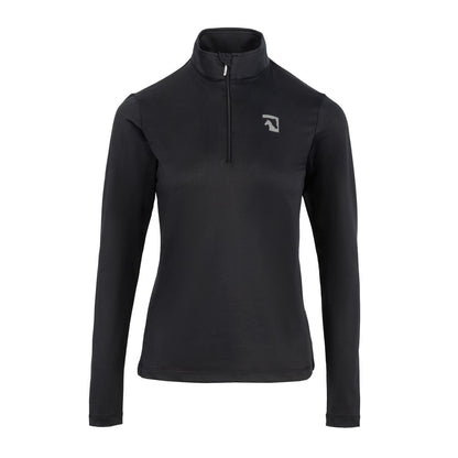 Black - Front - Requisite Womens-Ladies Logo Base Layer Top