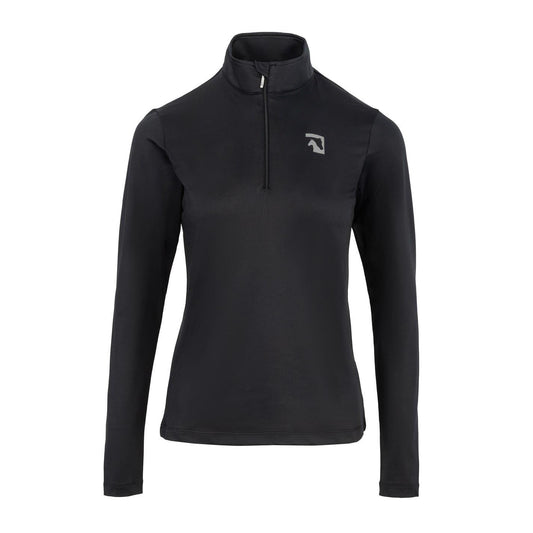 Black - Front - Requisite Womens-Ladies Logo Base Layer Top