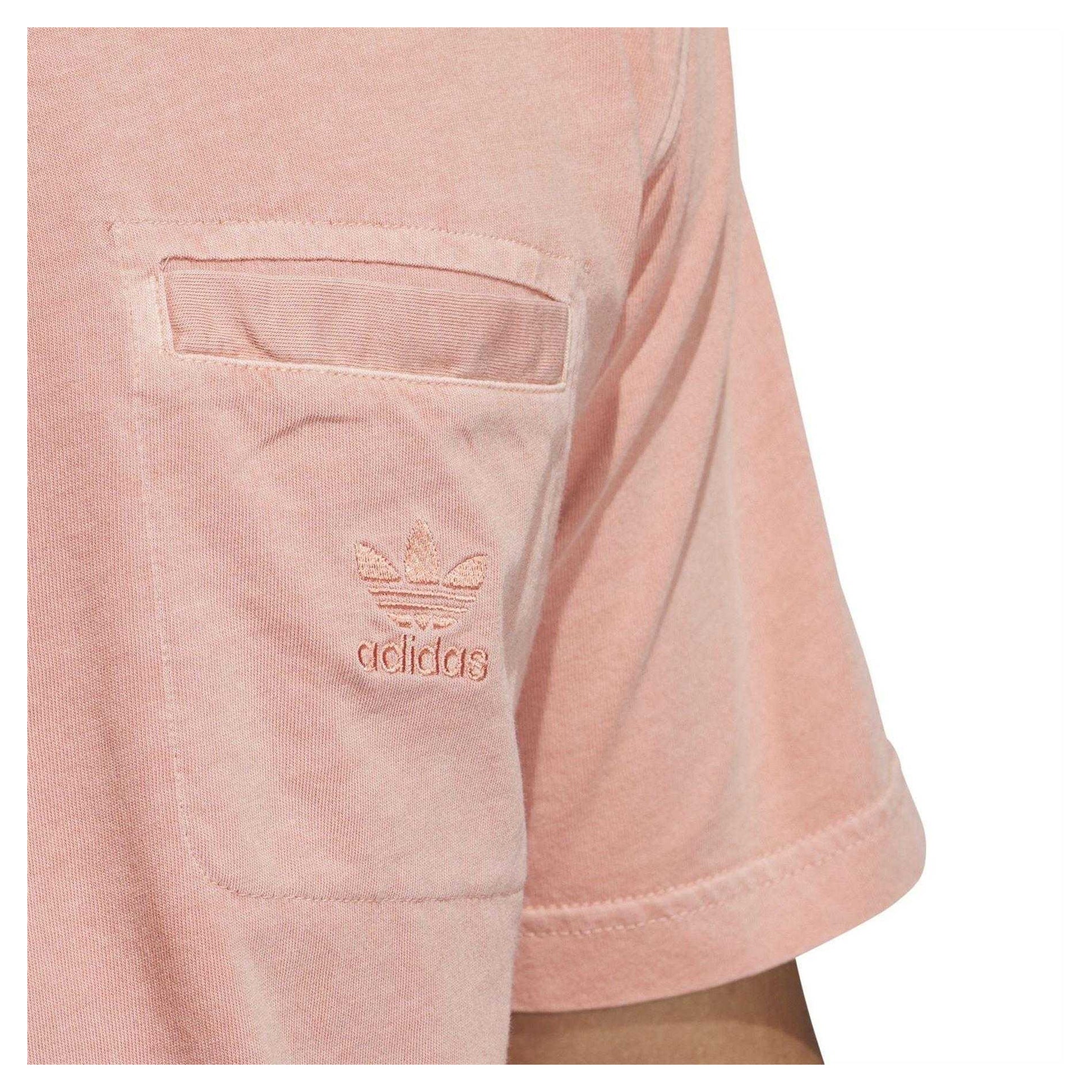Clay - Side - Adidas Mens Essentials Dyed Pocket T-Shirt