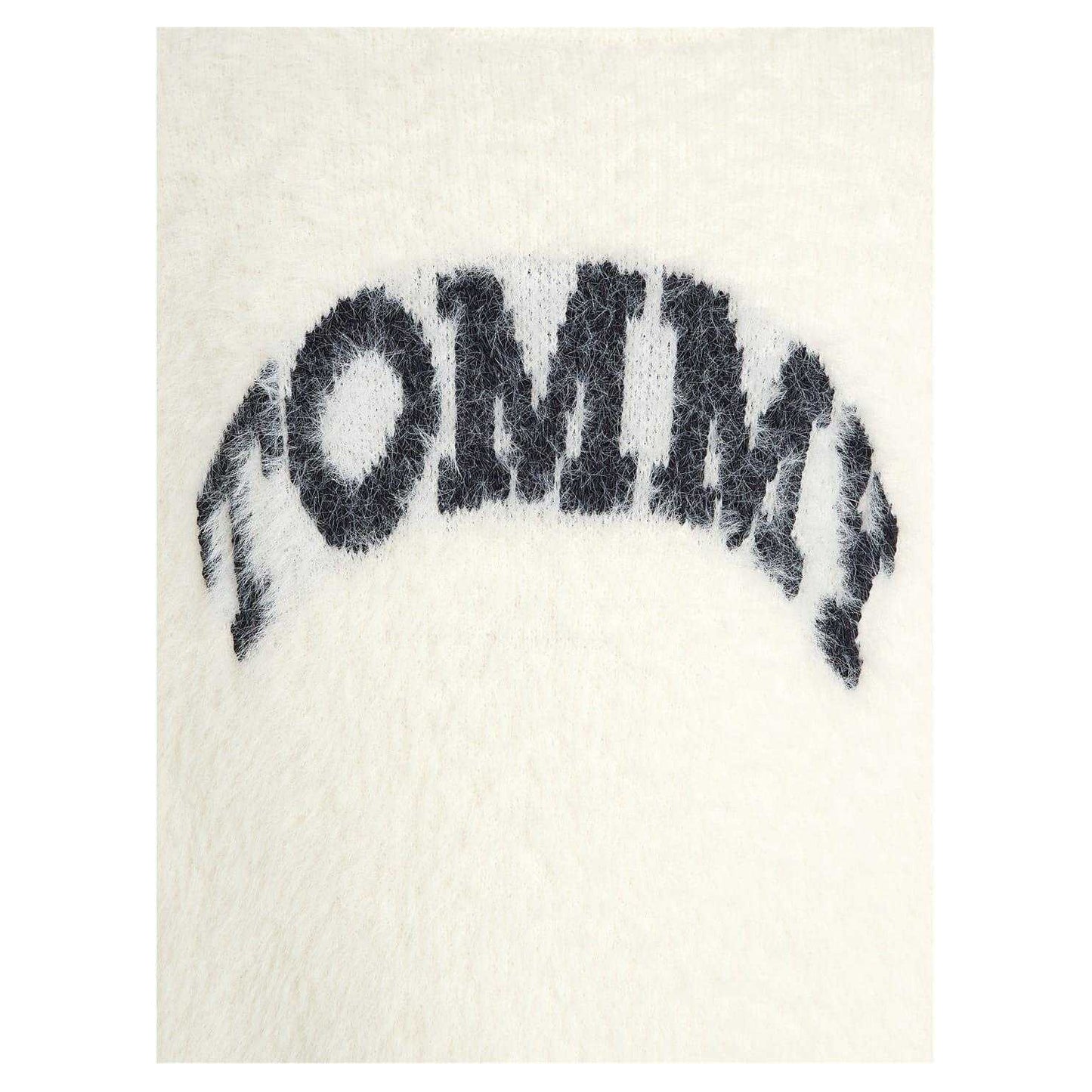 Ivory - Side - Tommy Hilfiger Girls Fluffy Turtle Neck Jumper Dress