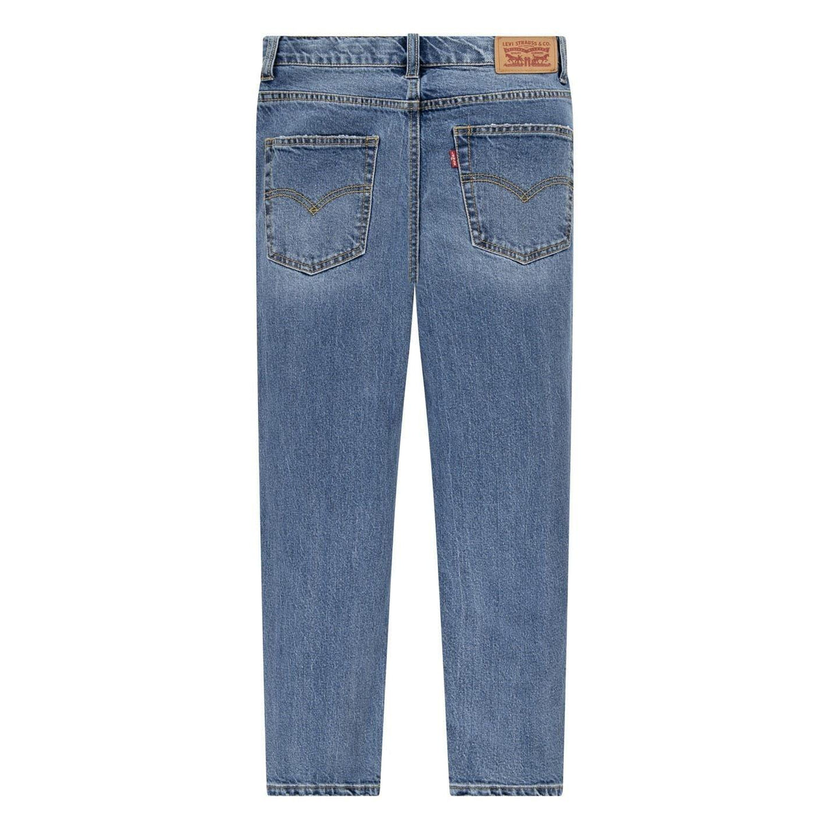Blue - Back - Levis Childrens-Kids Tapered Leg Mom Jeans