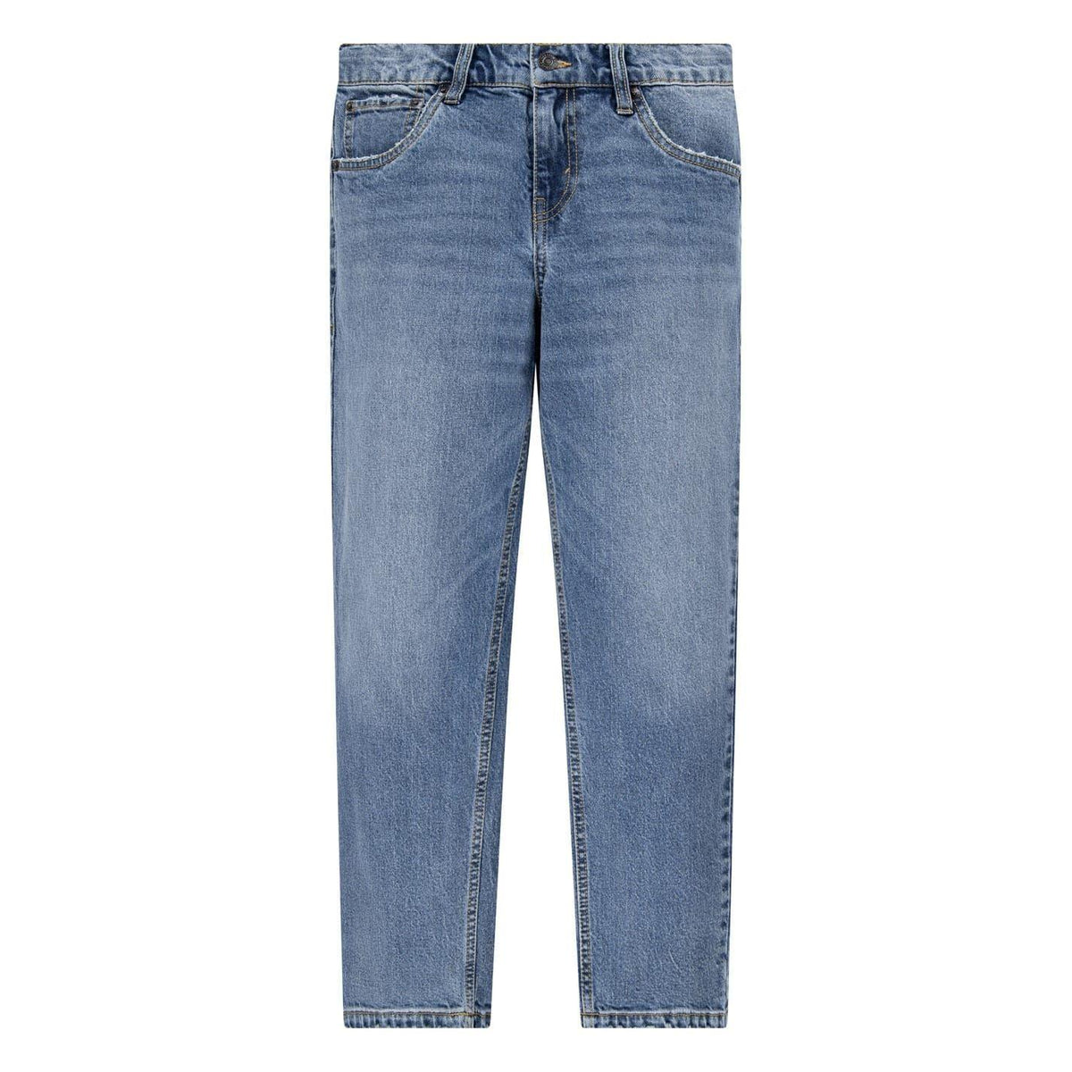Blue - Front - Levis Childrens-Kids Tapered Leg Mom Jeans