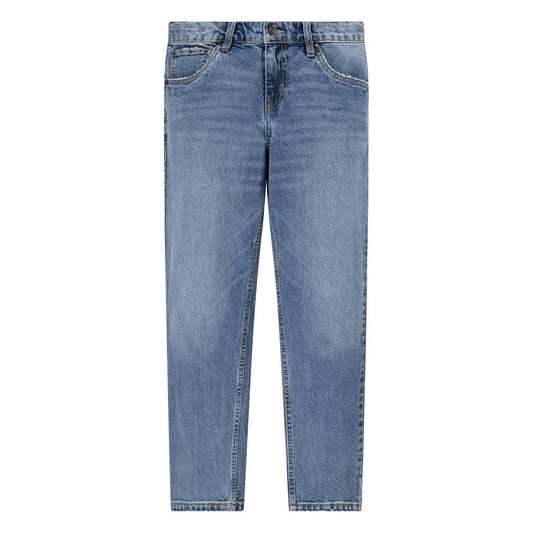 Blue - Front - Levis Childrens-Kids Tapered Leg Mom Jeans