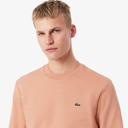Orange - Side - Lacoste Mens Embroidered Logo Sweatshirt