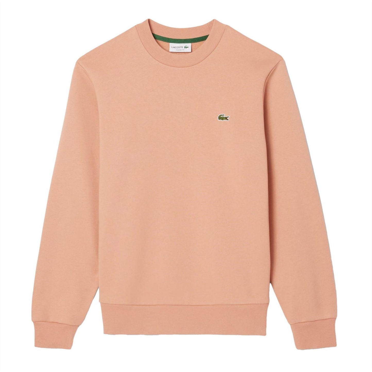 Orange - Front - Lacoste Mens Embroidered Logo Sweatshirt
