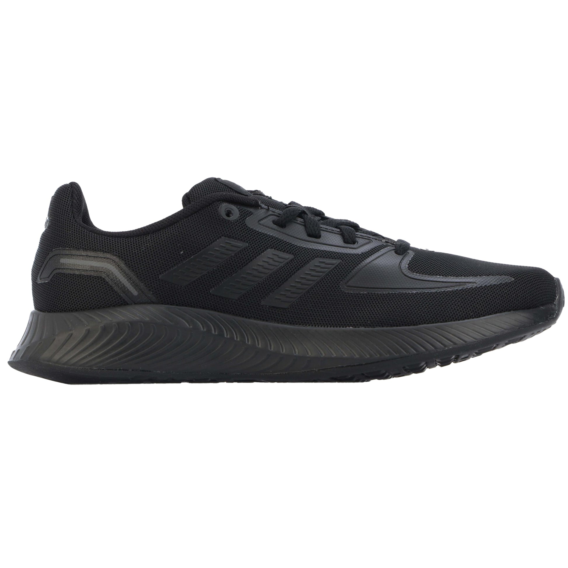 Black-Grey - Side - Adidas Childrens-Kids Runfalcon 2.0 Trainers