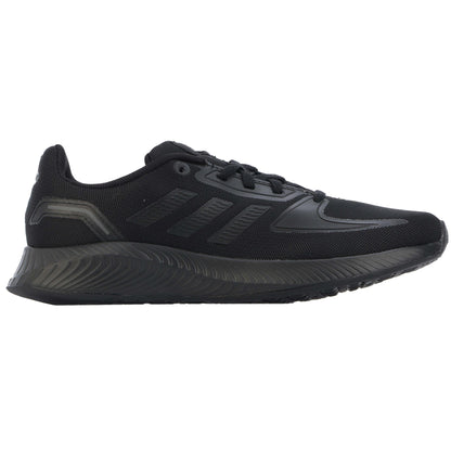 Black-Grey - Side - Adidas Childrens-Kids Runfalcon 2.0 Trainers