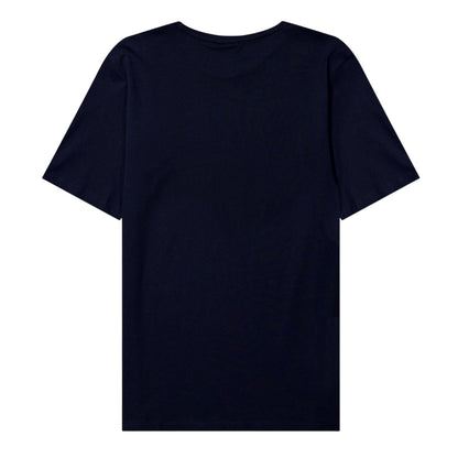 Navy - Back - Boss Childrens-Kids Large Logo T-Shirt