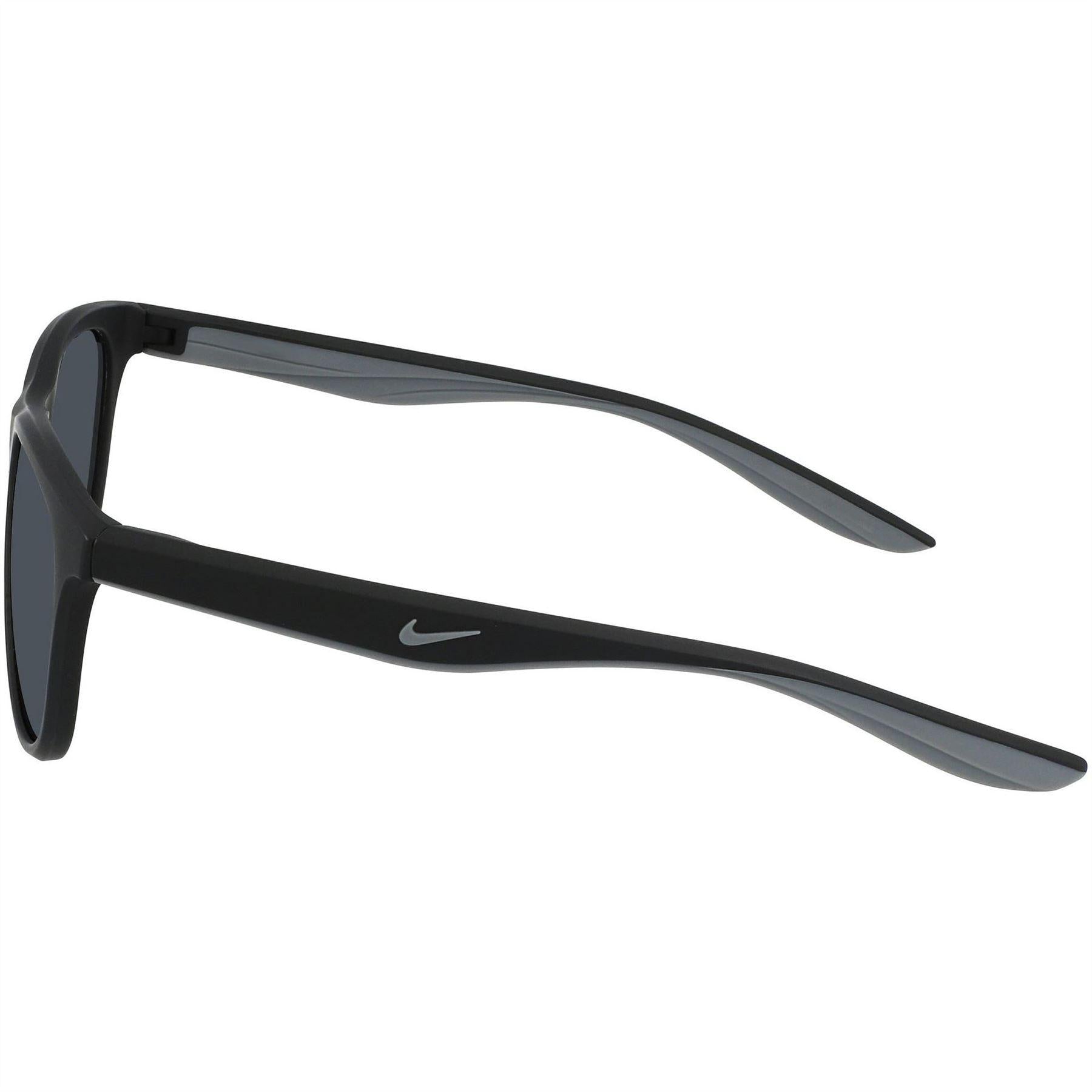 Matt Black-Dark Grey - Side - Nike Unisex Adult Wave Wayfarer Sunglasses