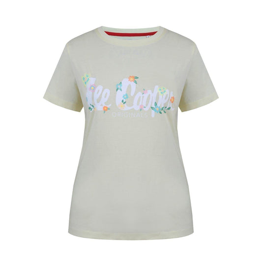 Lemon - Front - Lee Cooper Womens-Ladies Classic Floral T-Shirt