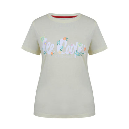 Lemon - Front - Lee Cooper Womens-Ladies Classic Floral T-Shirt