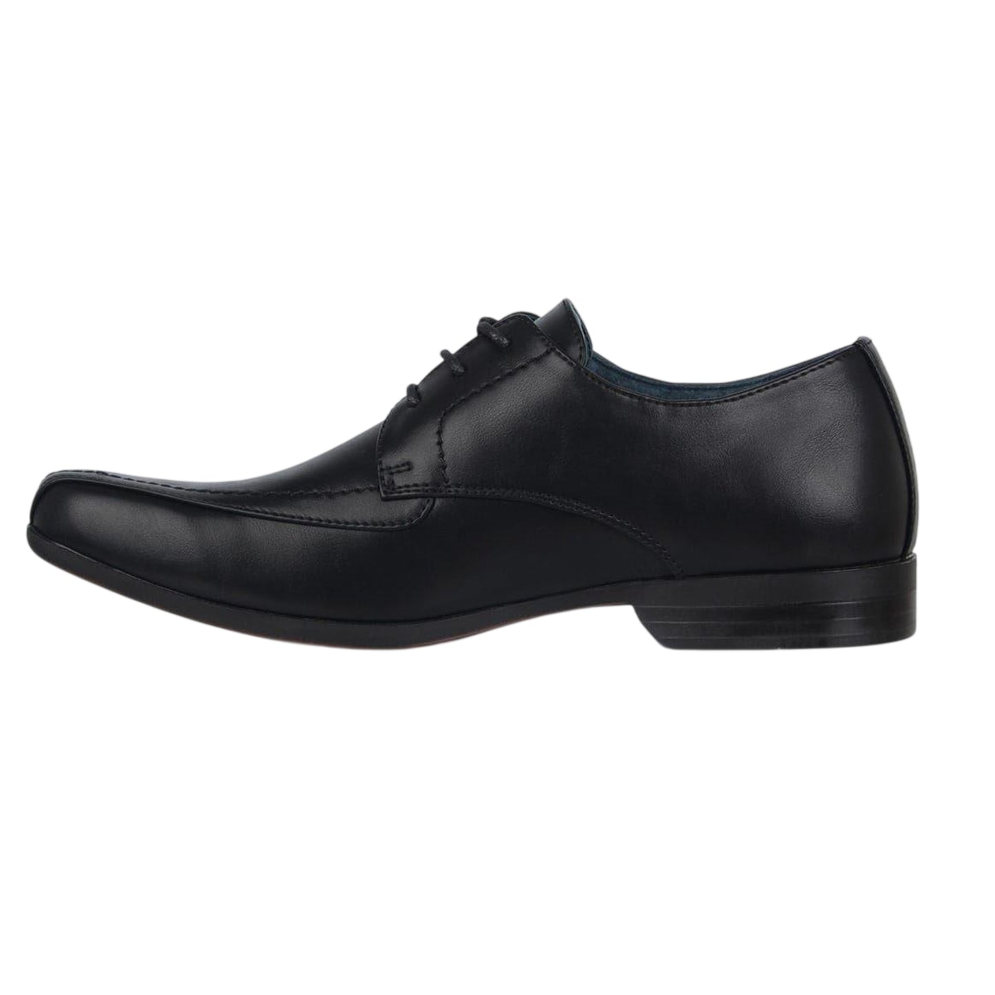 Black - Side - Giorgio Mens Bourne Leather Formal Dress Shoes