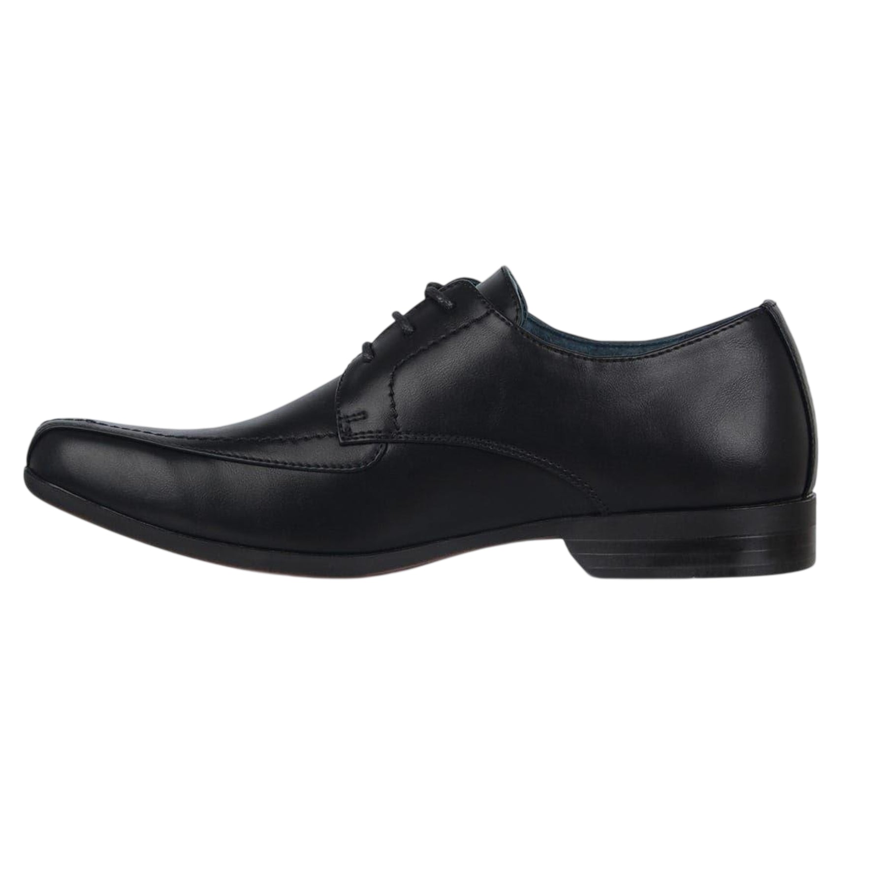 Black - Side - Giorgio Mens Bourne Leather Formal Dress Shoes