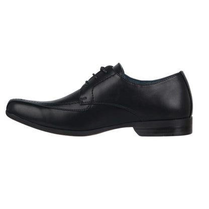 Black - Side - Giorgio Mens Bourne Leather Formal Dress Shoes