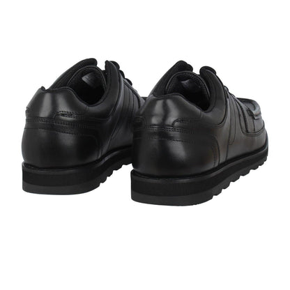 Black - Back - Lee Cooper Mens Harrow Leather Casual Shoes