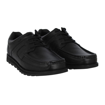 Black - Pack Shot - Lee Cooper Mens Harrow Leather Casual Shoes