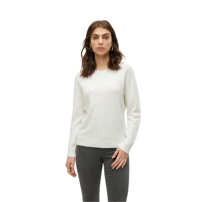 Snow White - Front - Vero Moda Womens-Ladies Plain Knitted Jumper