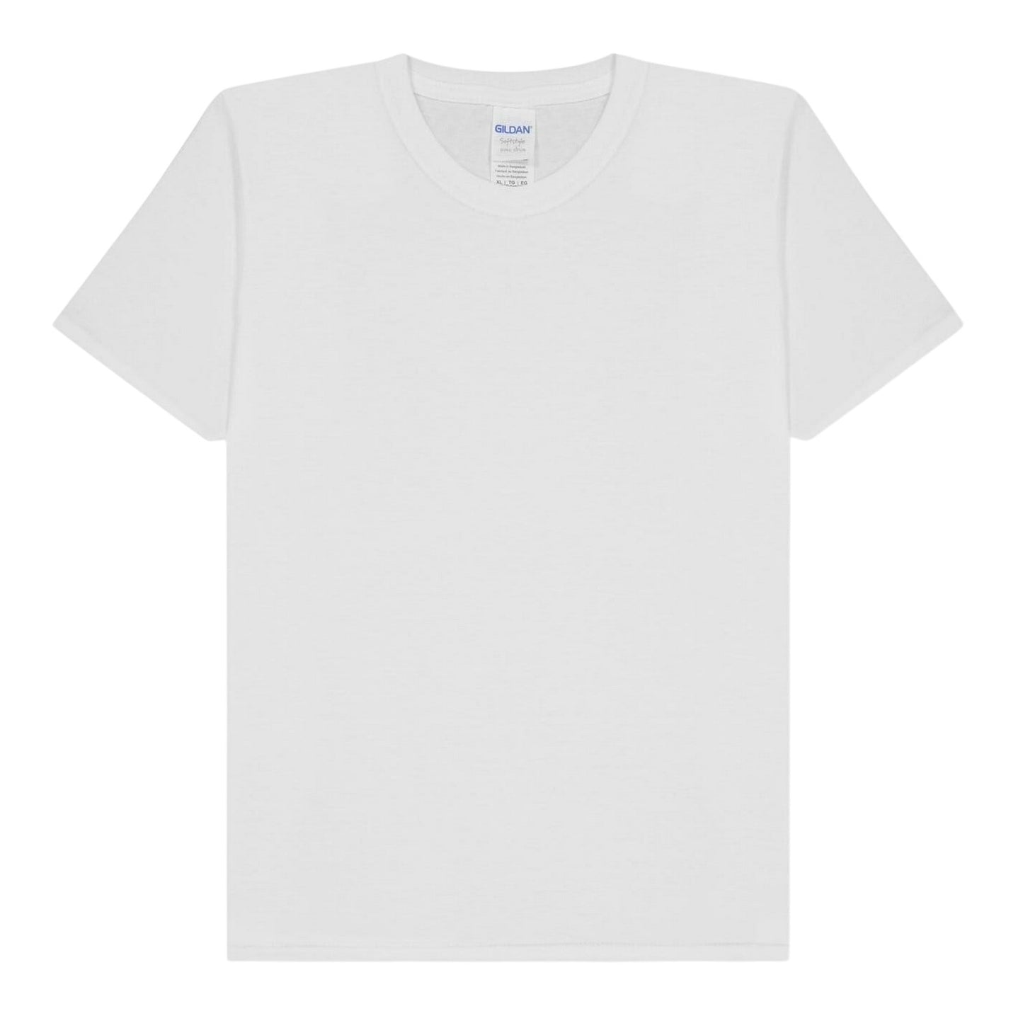 White - Front - Gildan Childrens-Kids Soft Style Ringspun Cotton Regular T-Shirt