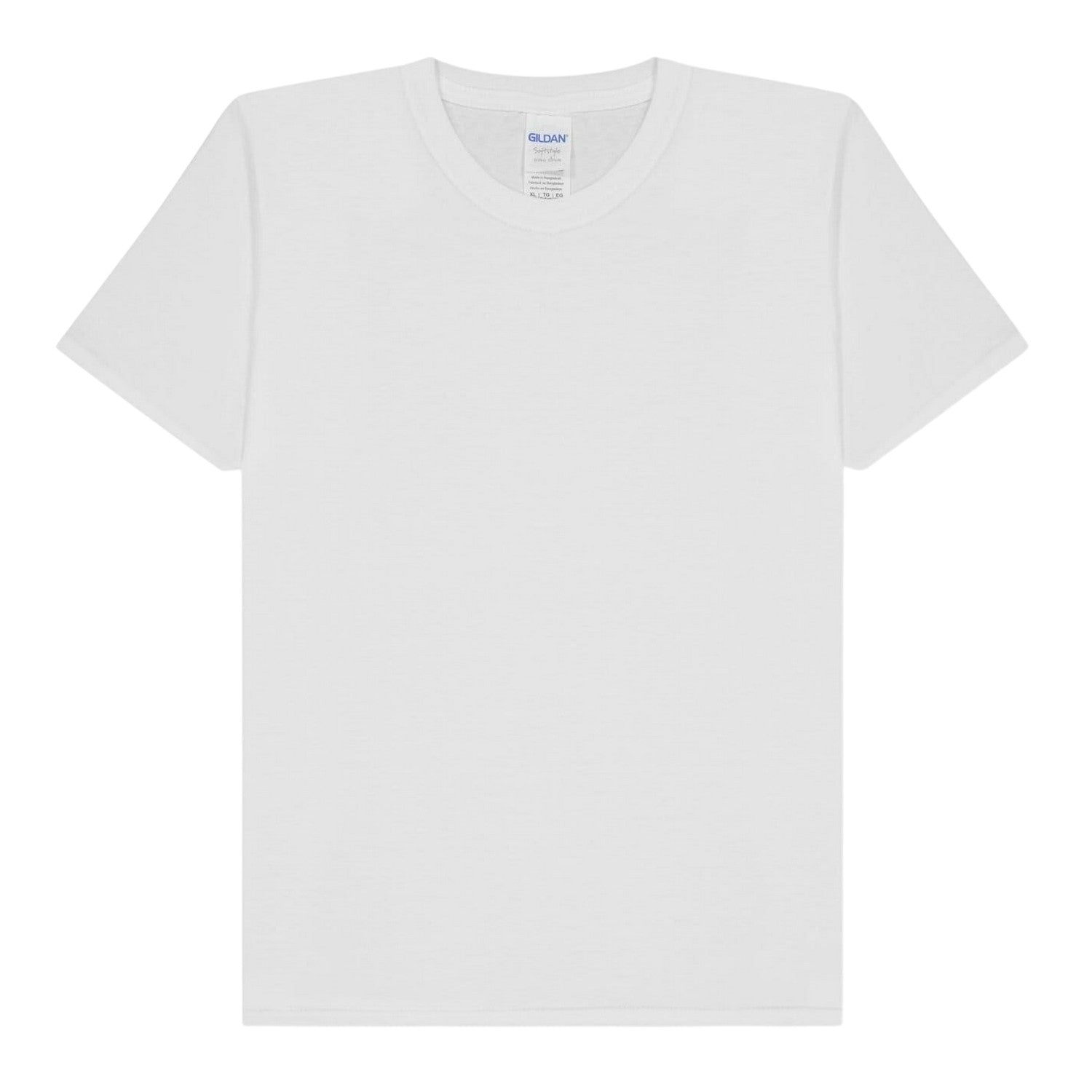 White - Front - Gildan Childrens-Kids Soft Style Ringspun Cotton Regular T-Shirt