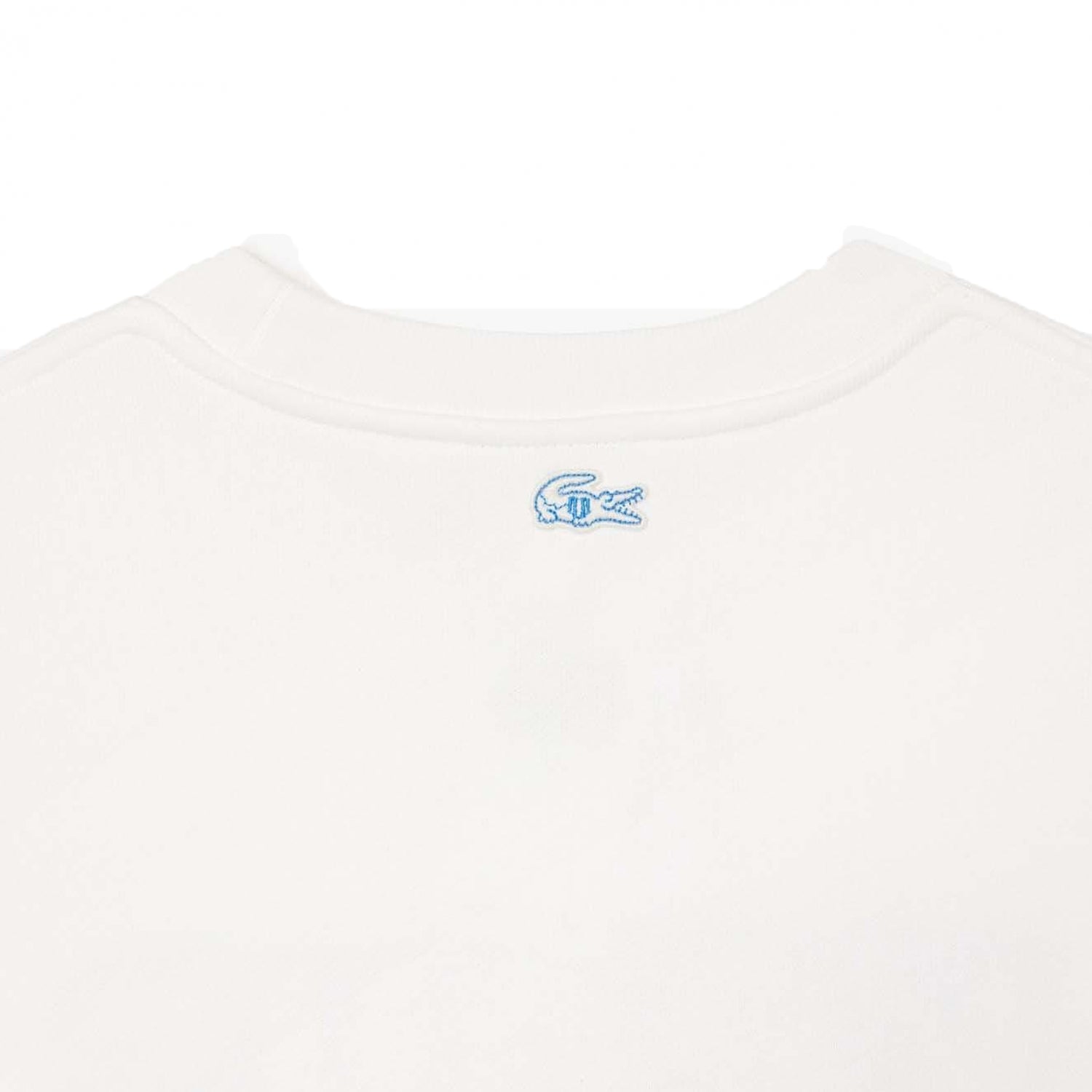 Cream - Back - Lacoste Womens-Ladies Fleece Oversized Sweatshirt