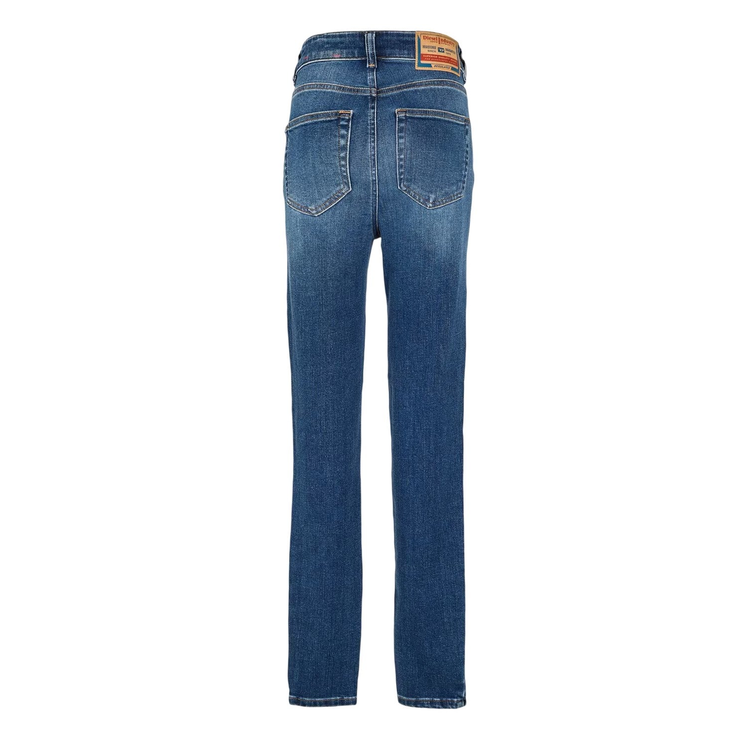 Blue Denim - Back - Diesel Womens-Ladies High Rise Skinny Jeans