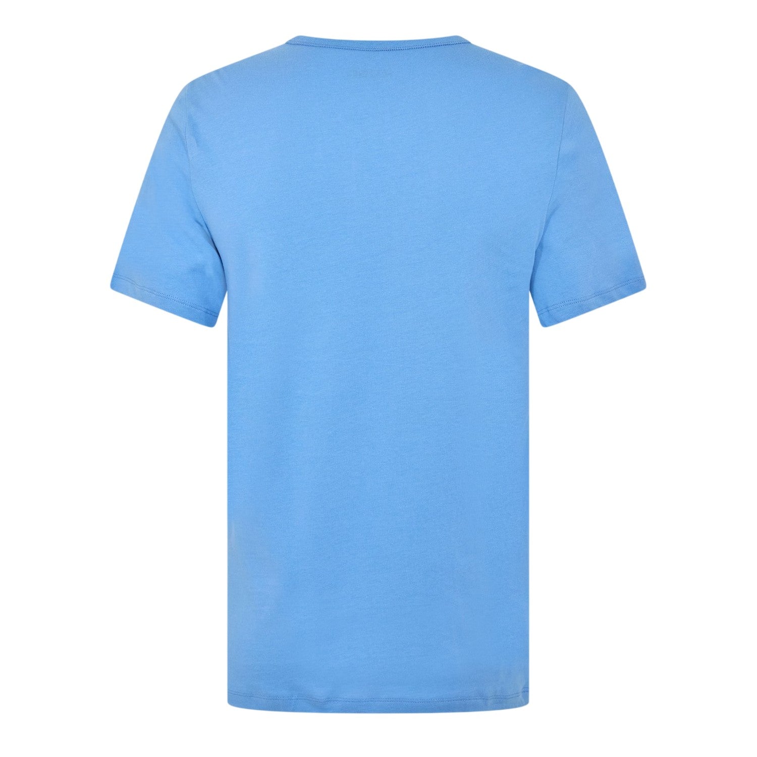 Blue - Back - Hugo Mens Plain Pyjama Top (Pack of 3)