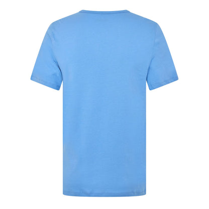Blue - Back - Hugo Mens Plain Pyjama Top (Pack of 3)