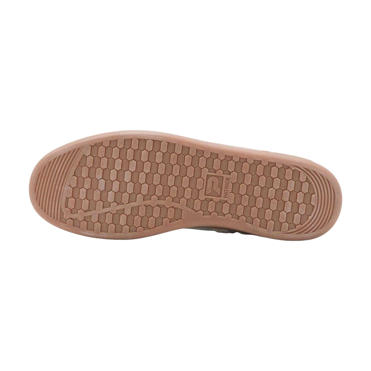Green-Sand - Side - Patrick Mens Monaco Suede Cupsole Trainers