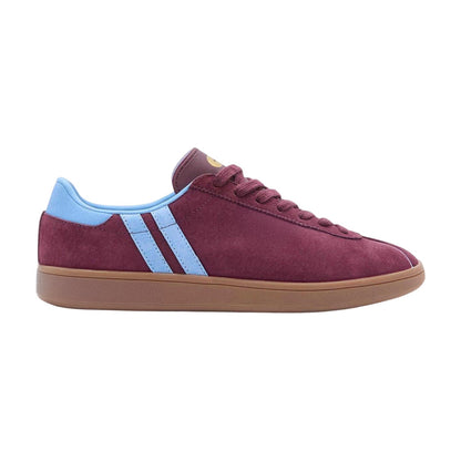 Sky Blue - Front - Patrick Mens Monaco Suede Cupsole Trainers