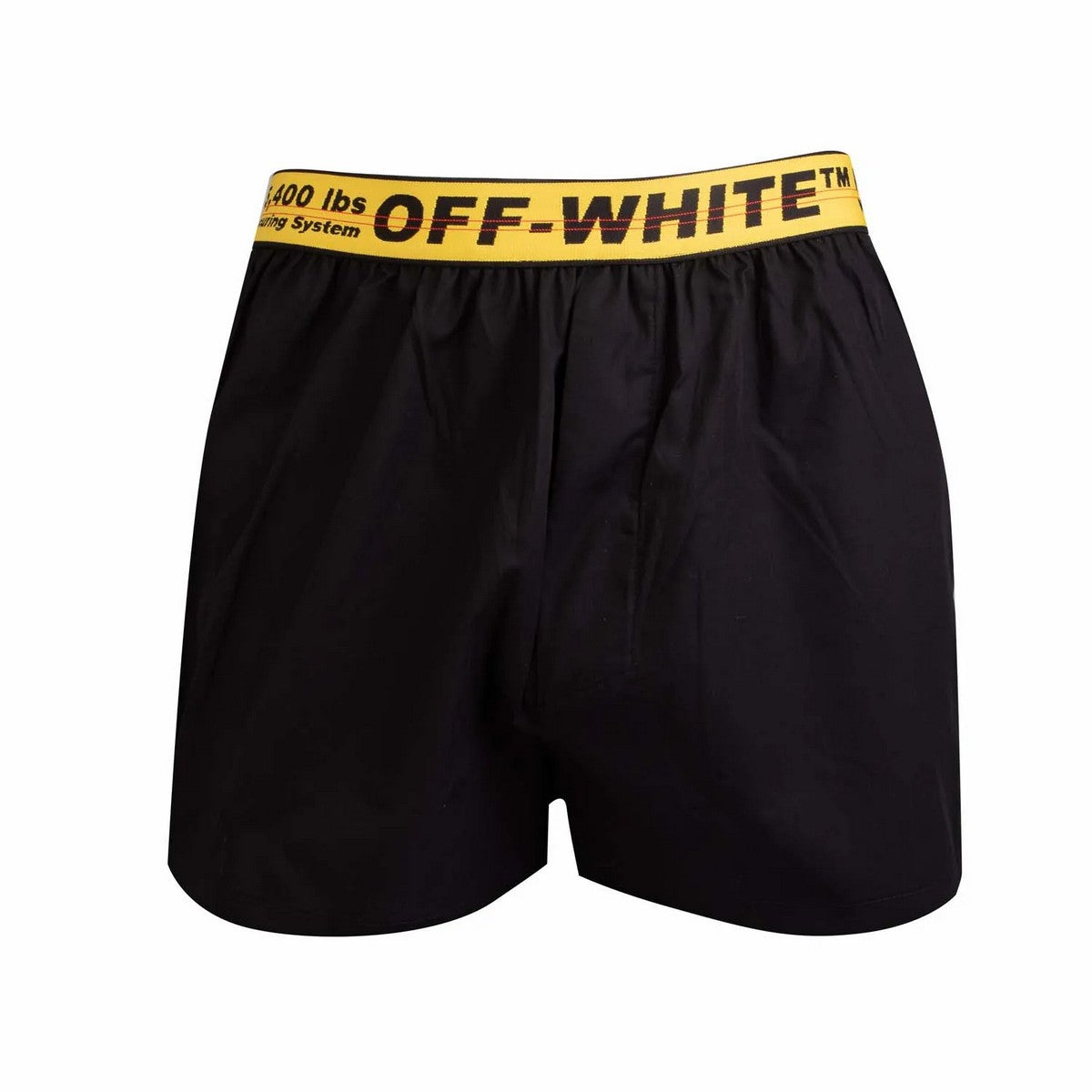 Black - Front - Off-White Mens Boxer Shorts