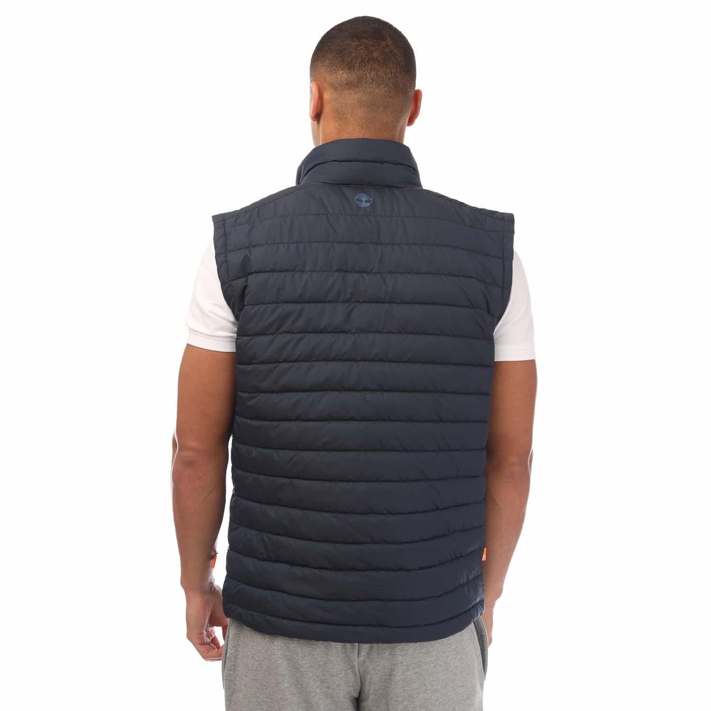 Navy - Back - Timberland Mens Axis Peak Durable Water Repellent Gilet