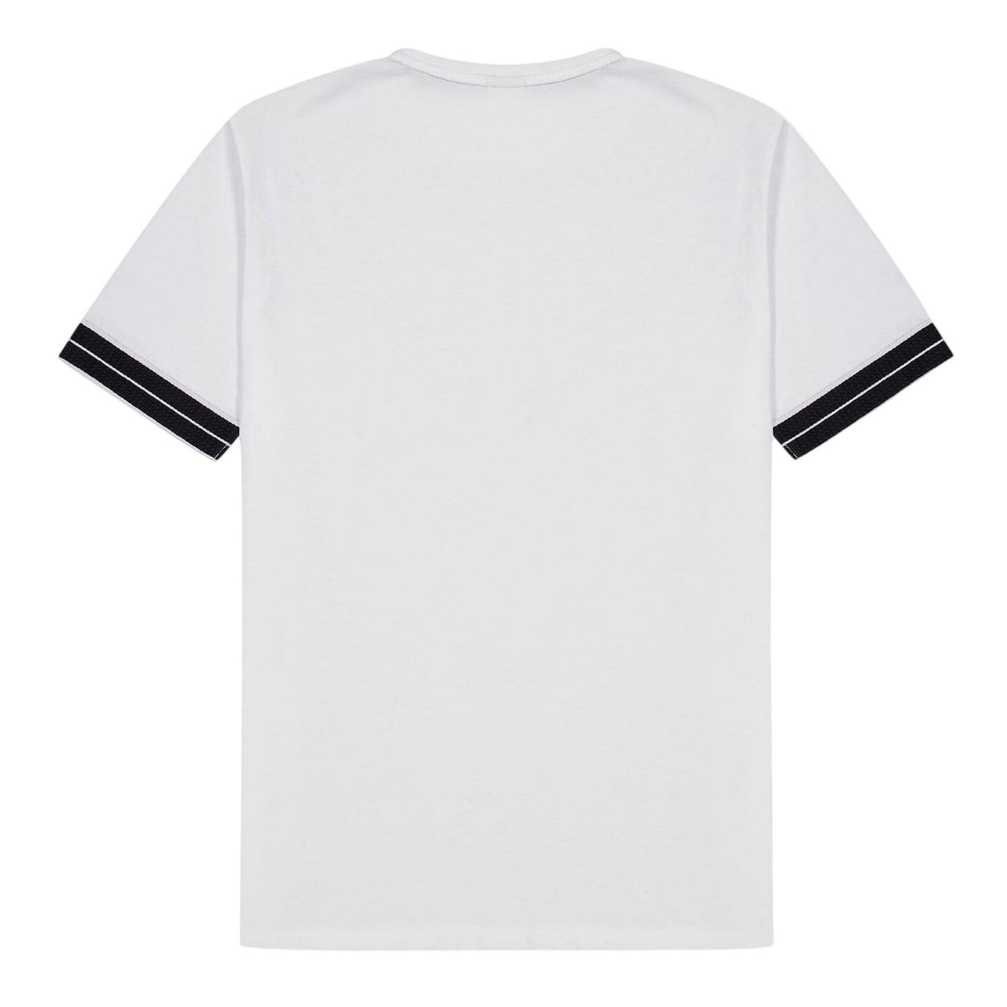 White - Back - Boss Childrens-Kids Embroidered Logo Cotton T-Shirt