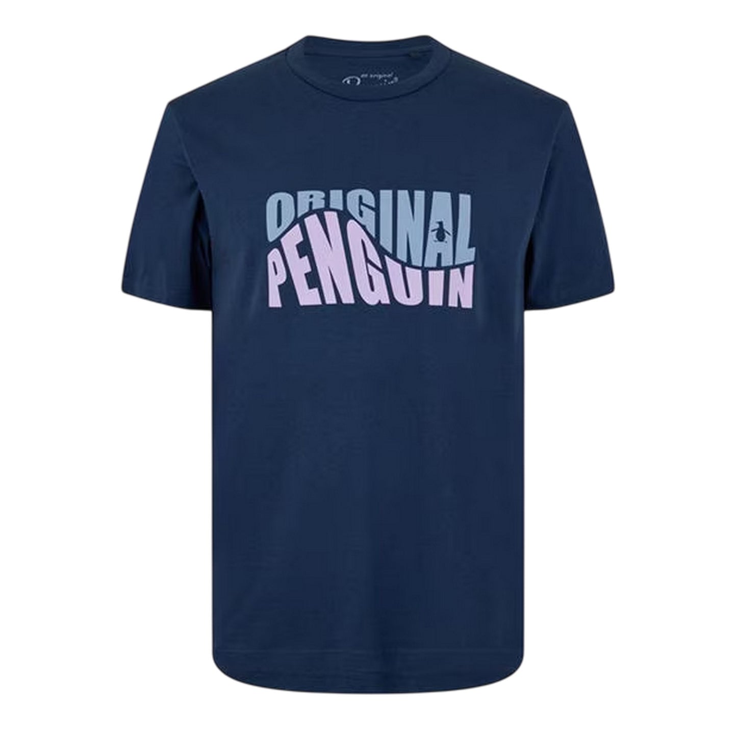 Yale Blue - Front - Original Penguin Mens Original Lettering Crew Neck T-Shirt