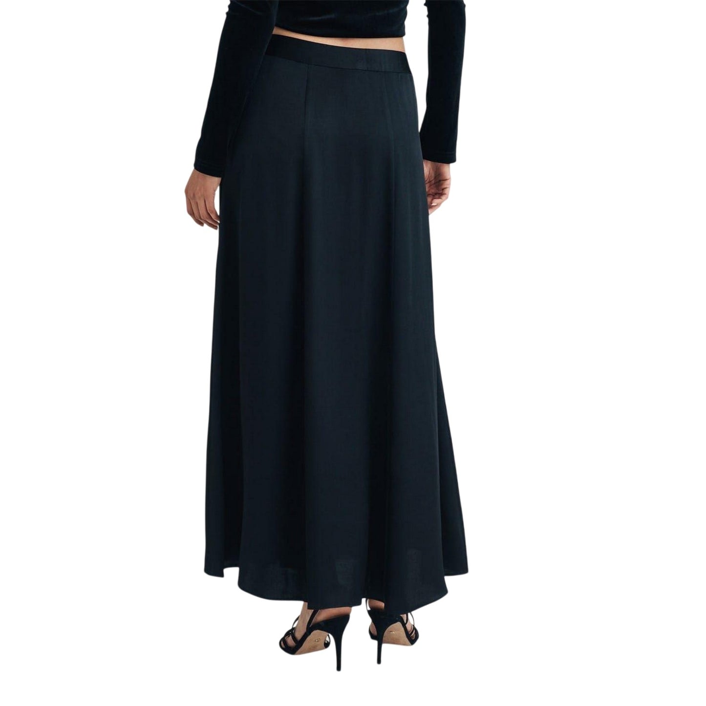 Black - Back - Nobody's Child Womens-Ladies A-line Maxi Skirt