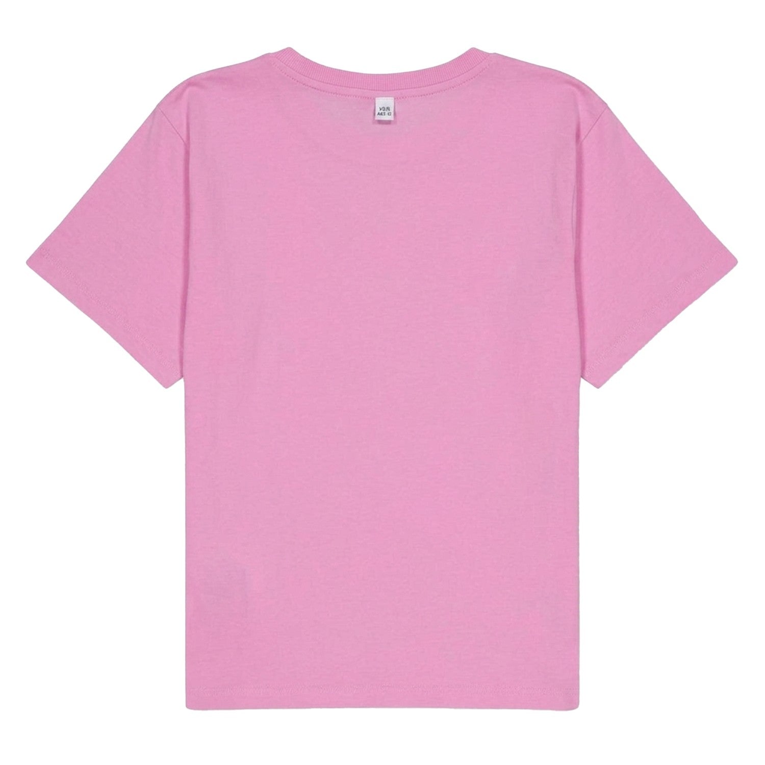 Pink - Back - Moschino Childrens-Kids Heart Regular T-Shirt